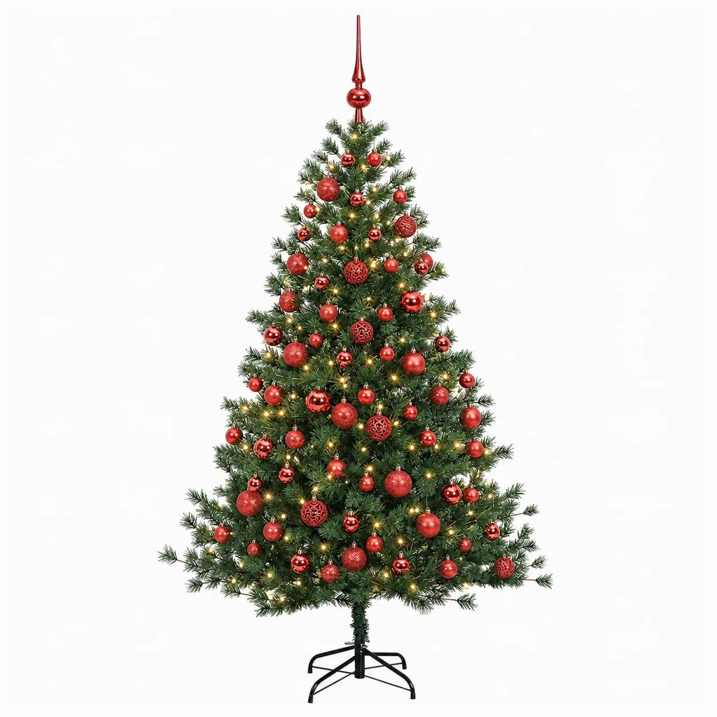 Albero di Natale artificiale con palline 240 cm 300 LED 3466771