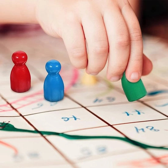 Sfere da Scacchi in Legno - 50 Pezzi - Colorate - Ideali per i Giochi da Tavolo - Sostenibili - Migliorano la Cognizione - Sostituzione Perfetta - Pezzi da Gioco da Tavolo