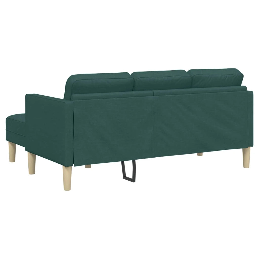 Set di divani con cuscino 2 pcs Verde Scuro Poliestere 3329256