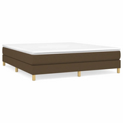 Letto matrimoniale | Letto per adulti | Struttura Letto a Rete a Molle Marrone Scuro 180x200 cm Tessuto