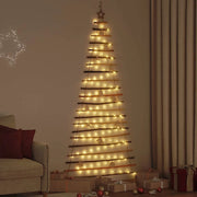 Albero di Natale Naturale 210 cm legno massiccio di frassino