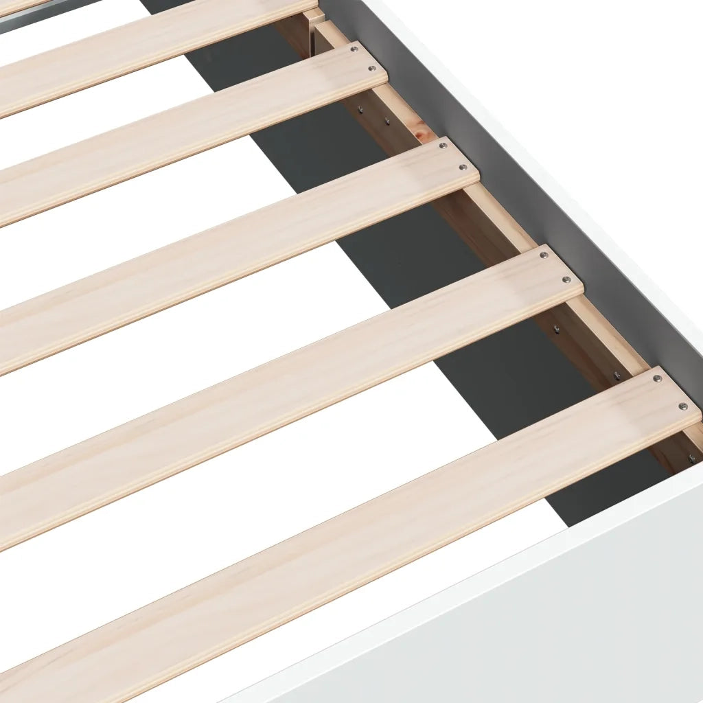 Giroletto-Struttura Letto Bianco 90x200 cm in Legno Multistrato 826351