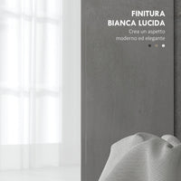 Mobile Sottolavabo da Bagno con Armadietto 2 Ante 80x34x60 cm Bianco Lucido