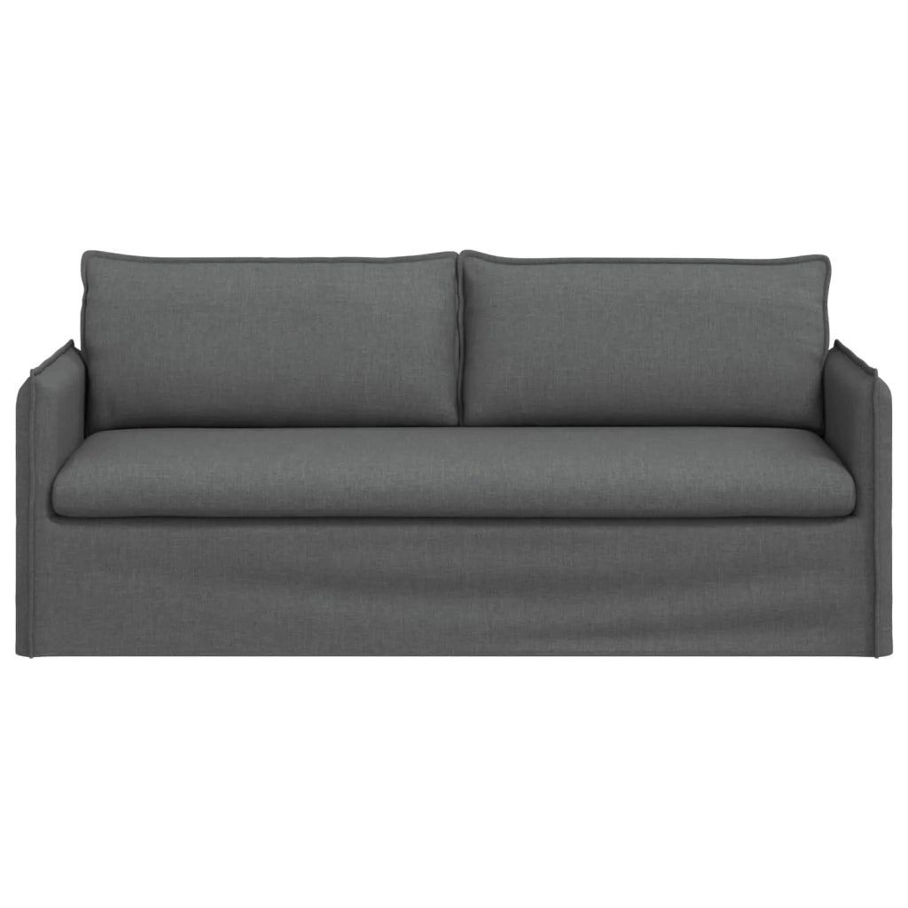 Divano Grigio scuro 196 x 82 x 85 cm Tessuto