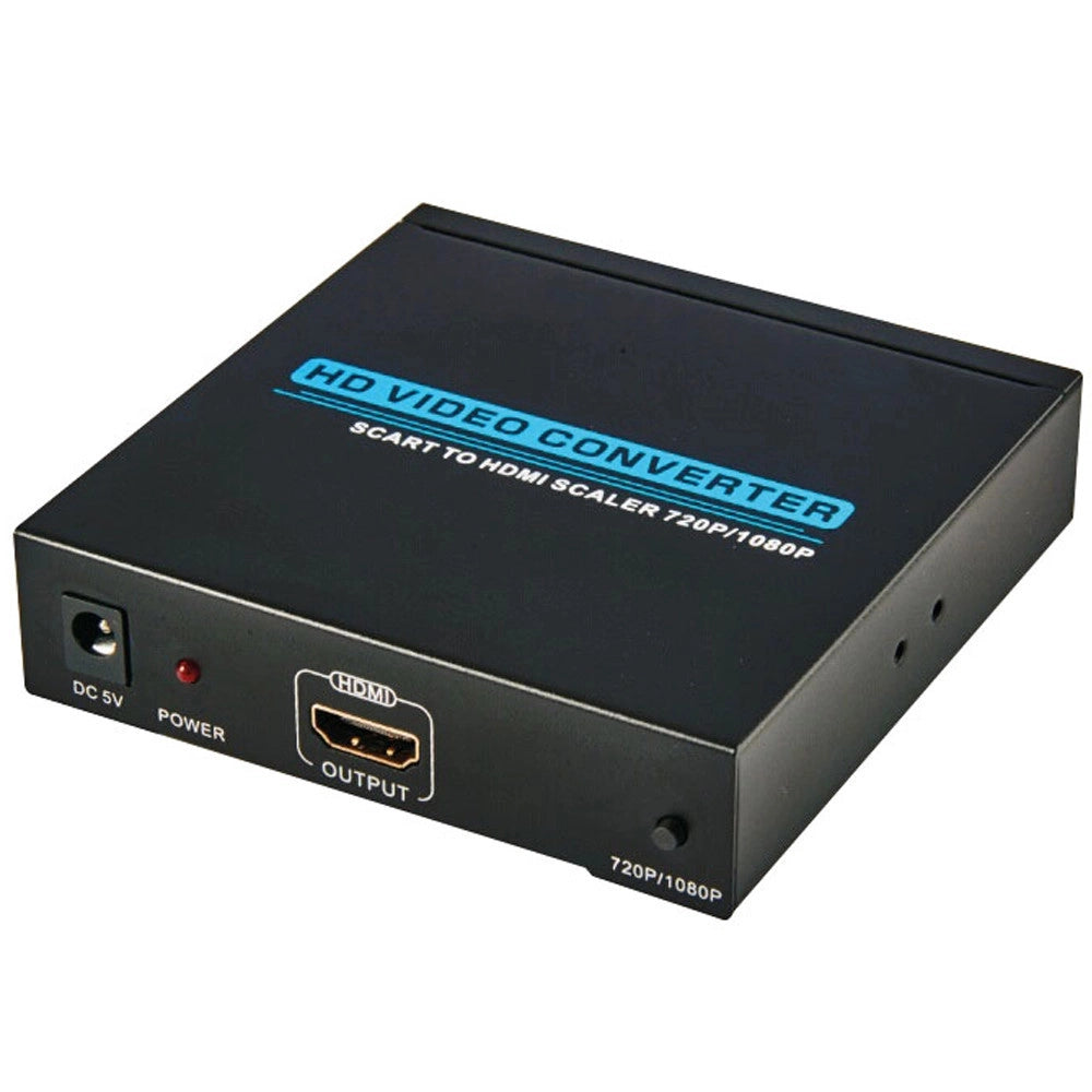Trade Shop - Convertitore Adattatore Da Presa Scart Femmina A Hdmi Femmina Per Audio E Video -