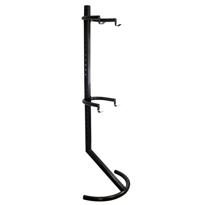 Portabici a muro per appendere 2 bici 90 kg, con bracci di supporto regolabili, Portabiciclette a parete