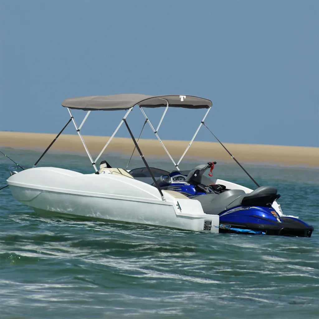 Bimini di Prua Pareti Laterali Rete 3 Archi 183x(185-198)x137cm