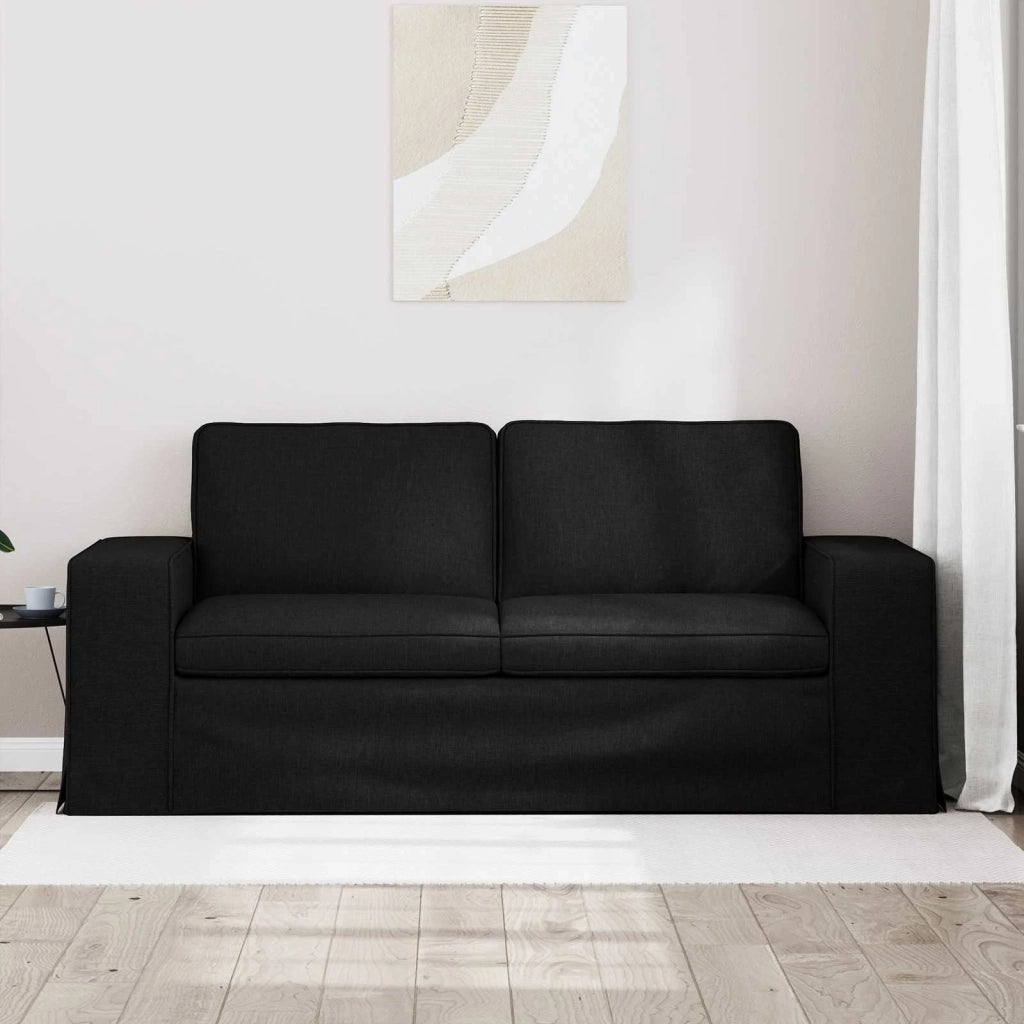 Divano | Divano da soggiorno | Sofa Nero 182 x 80 x 82 cm Tessuto