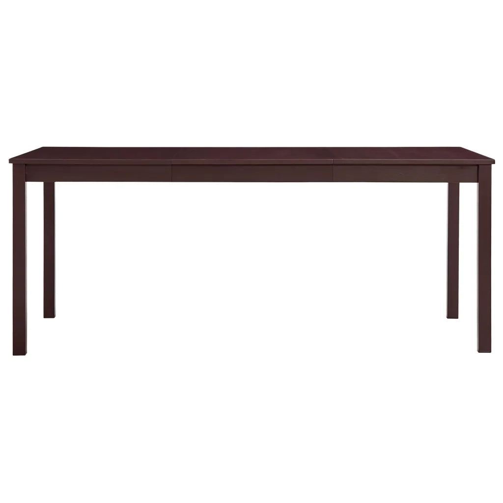 Tavolo da Pranzo | Tavolo da cucina Marrone Scuro 180x90x73 cm in Legno di Pino