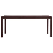 Tavolo da Pranzo | Tavolo da cucina Marrone Scuro 180x90x73 cm in Legno di Pino