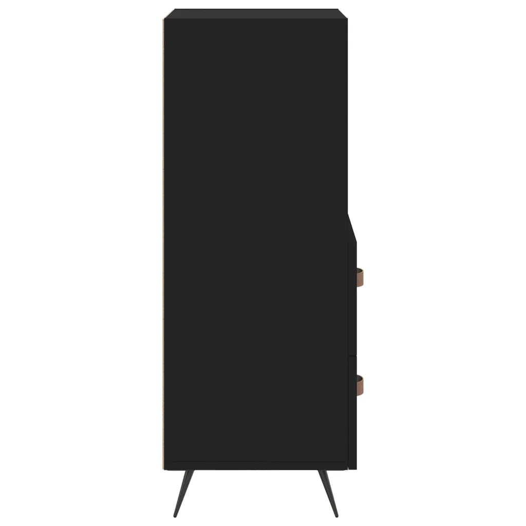 Credenza Nero 34,5x34x90 cm in Legno Multistrato 828637