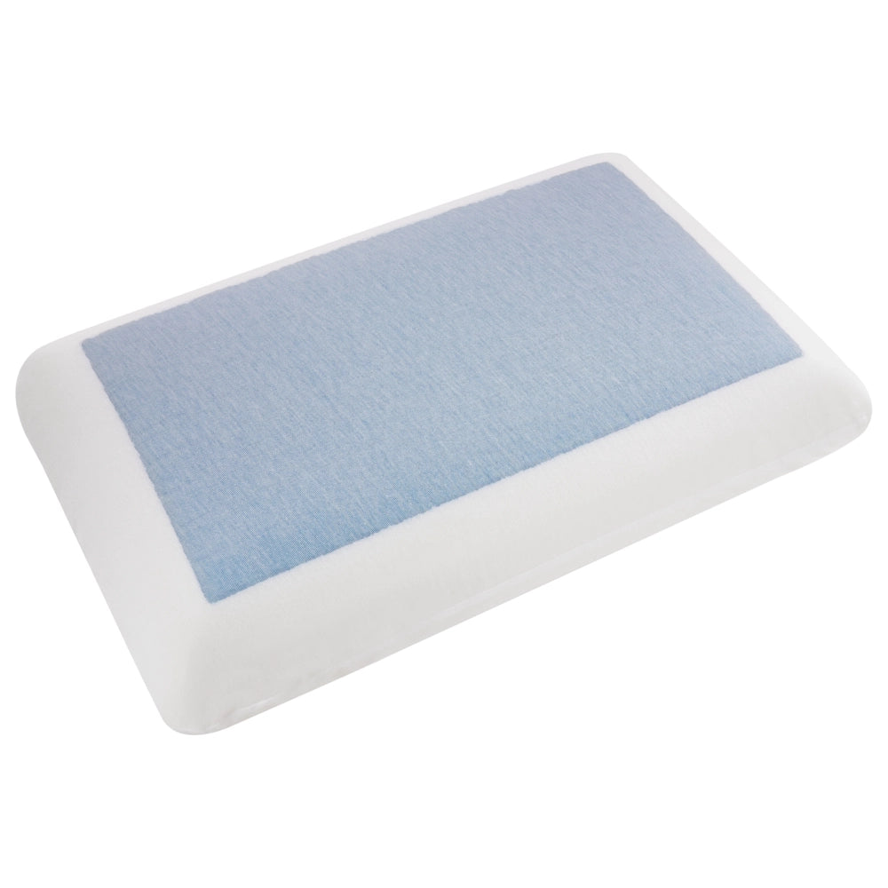Cuscino in memory foam Cuscino ortopedico di media impresa in tessuto di aloe vera blu e bianco