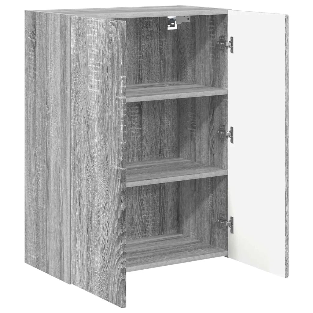 Mobile TV da parete Grigio Sonoma 59,5 x 31 x 80 cm 892365