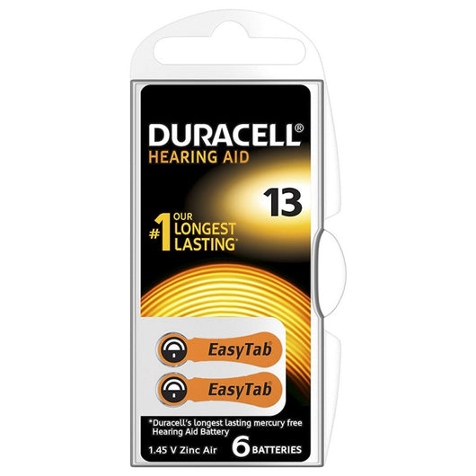 Multipack 60 batterie da13 duracell per apparati acustici hearing aid batteries 10 confezioni da 6 pezzi