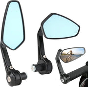 Specchio laterale universale per motocicletta Cruiser scooter 7/8 pollici 22 mm - CNC Aluminium - Non offuscante e duraturo.