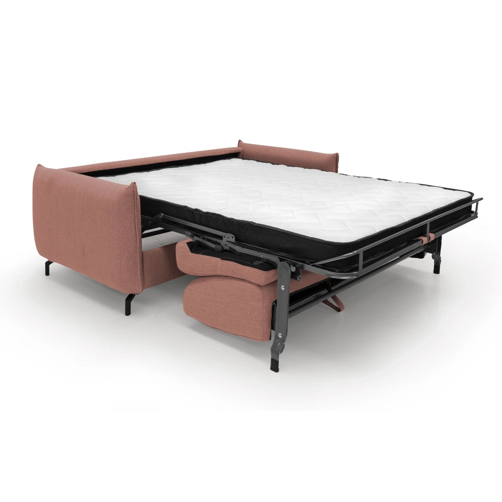 Scarlet Divano letto in tessuto misto cotone impermeabile T19 175 cm (mat.120x197) salmone