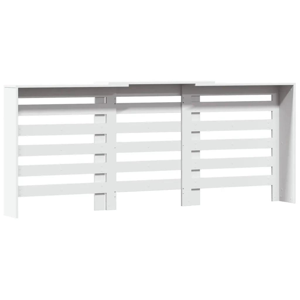 vidaXL Copertura Termosifone Bianca 205x21,5x83,5 cm Legno Multistrato