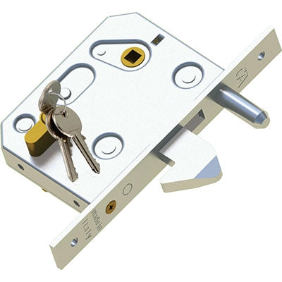 SERRATURA CANCELLO INFILARE 350 COMBI  B.Q ZINC F.MM 25 C.SAGOM M1+Q8 E.MM 60