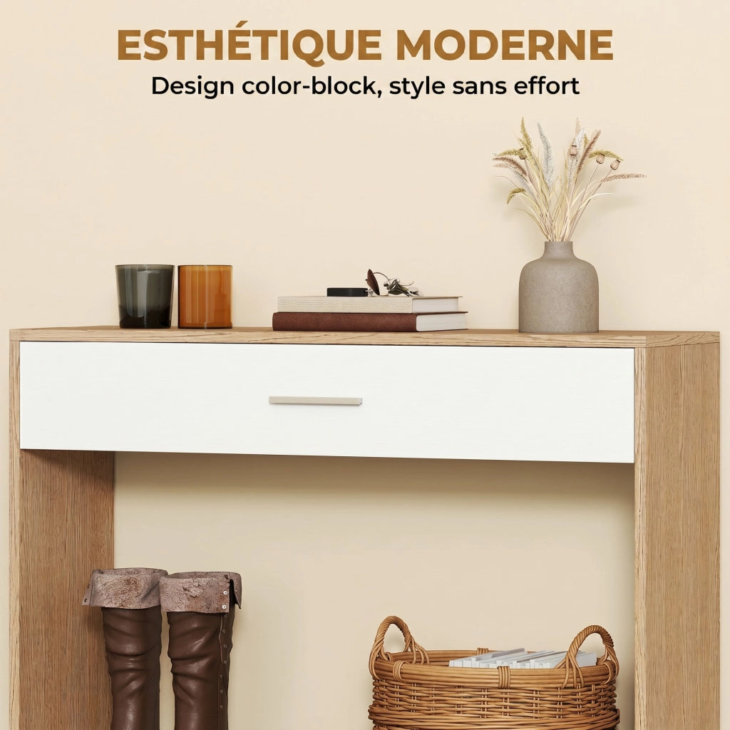 Console tavolo ¨C zephmum ¨C 91.5x27.9x85.5 cm quercia