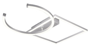 Plafoniera da Interno a LED SMD in Metallo Alluminio spazzolato