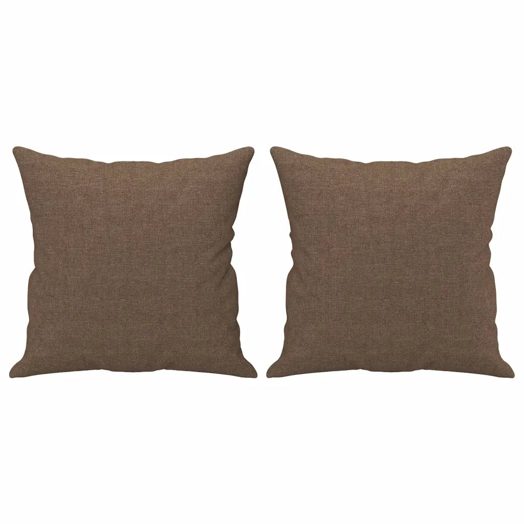 Set di Divani 3 pz con Cuscini Marrone in Tessuto 3202113