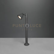 KAVERI PALO DA ESTERNO CONO FUSIONE ALLUMINIO ANTRACITE H. 60CM IP44 1 LUCE ATTACCO GU10