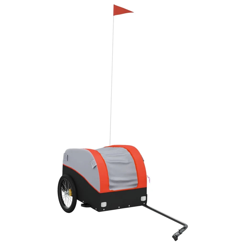 Rimorchio per trasporto biciclette capacità 30 kg ferro arancione 02_0044157