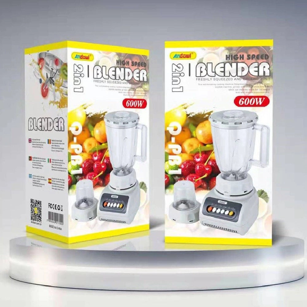 Trade Shop - Frullatore 2 In 1  Ad Alta Velocità 600watt Capacità 1,5lt Lame In Titanio Q-pb1 -