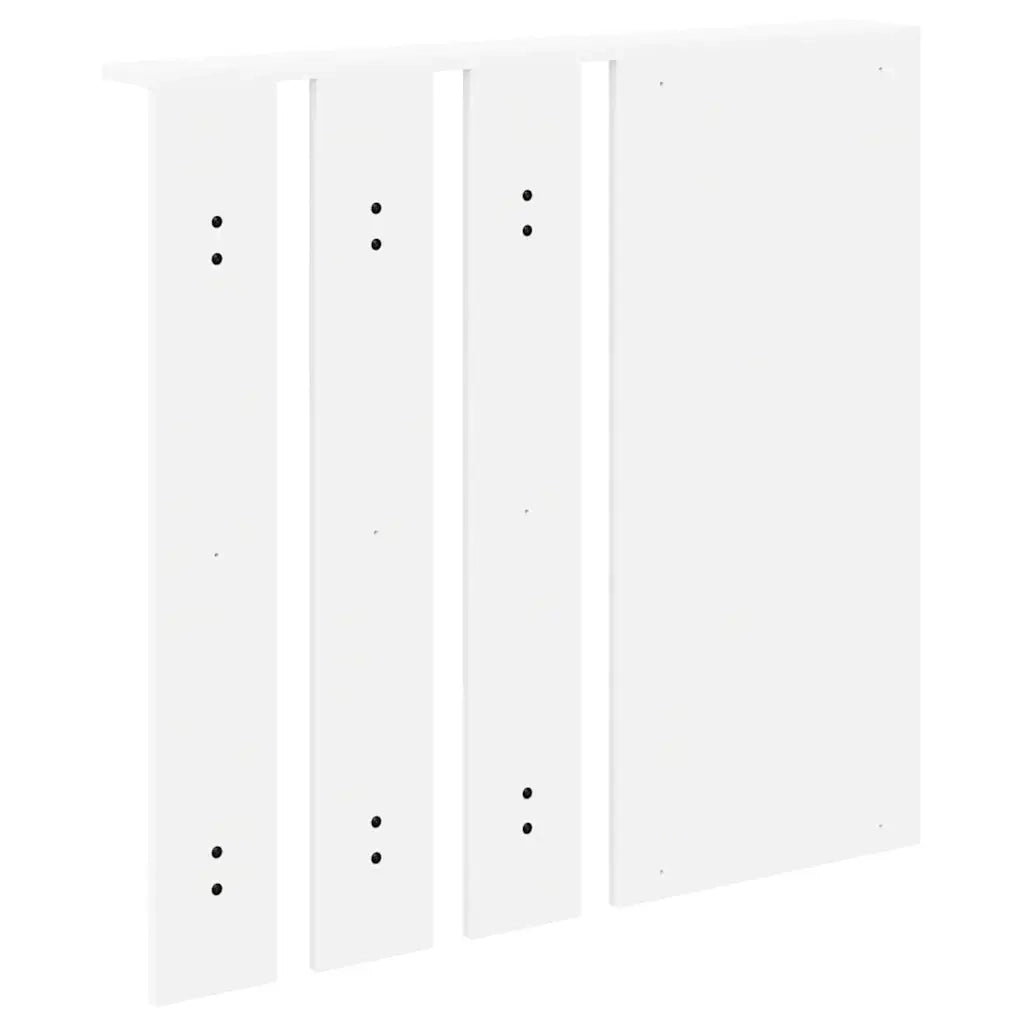 Appendiabiti a muro Bianco 84 x 10 x 80 cm Legno multistrato 874491