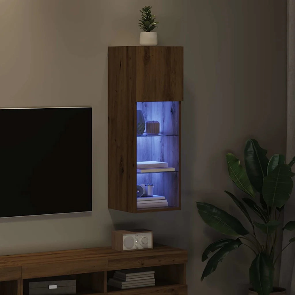 Mobile TV da Parete Rovere artigianale 30,5 x 30 x 90 cm 882950