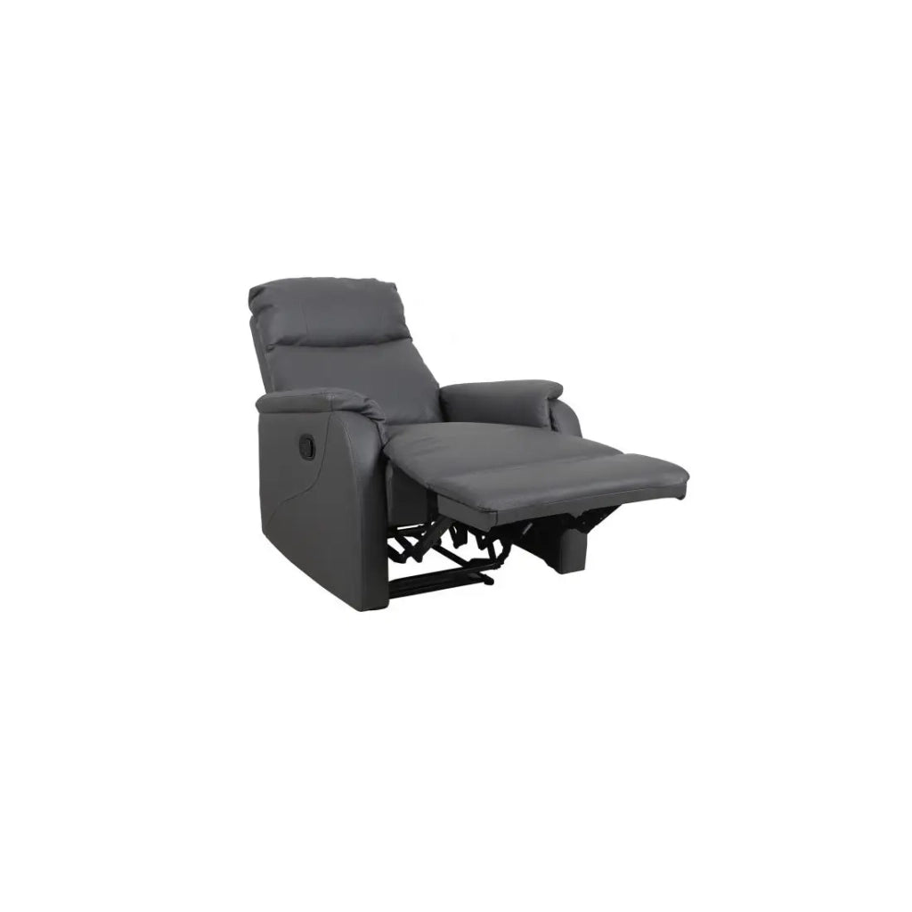 Poltrona relax reclinabile manualmente BERLIN colore grigio