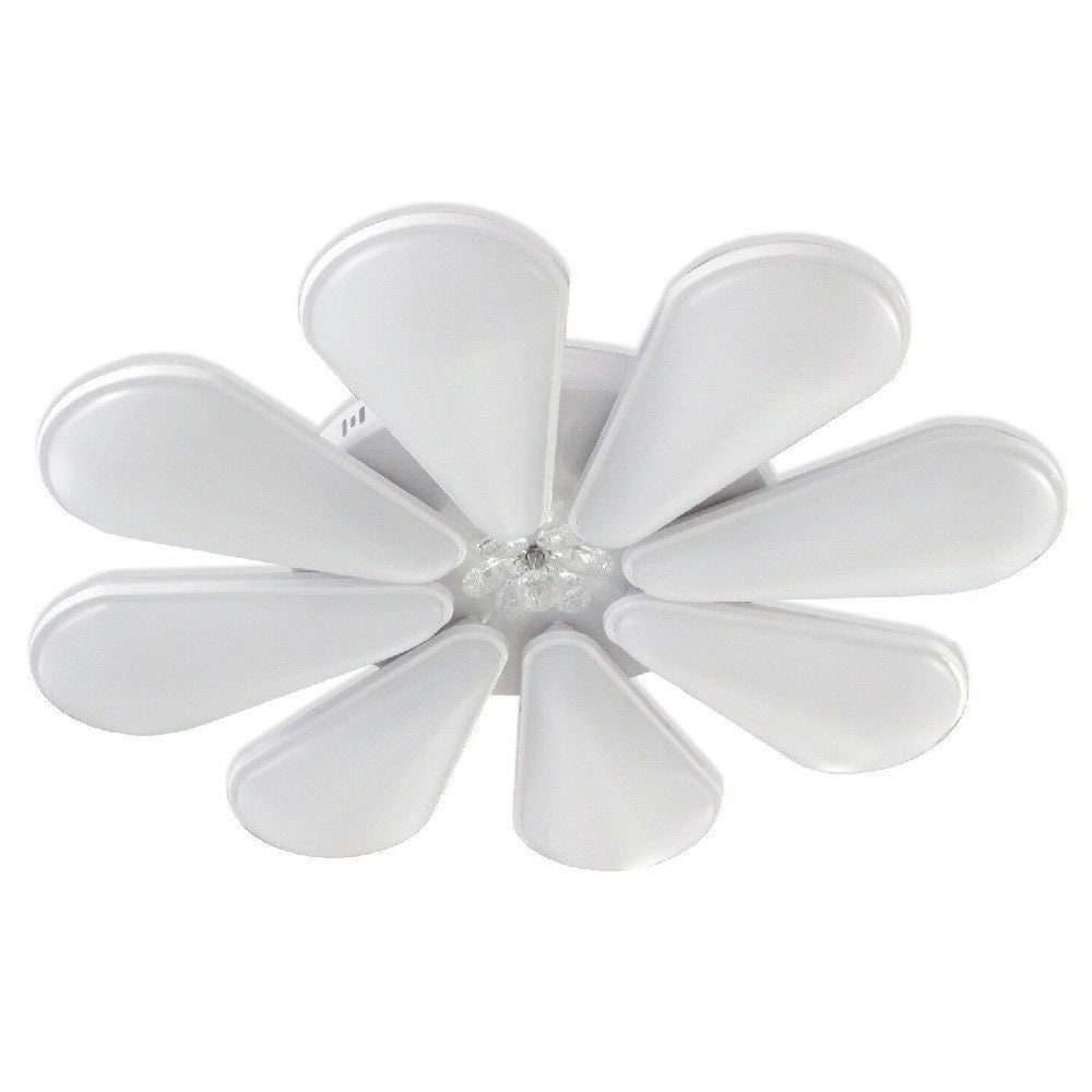 Trade Shop - Lampadario A Forma Di Fiore Moderno 80 Watt Doppia Illuminazione Plafoniera C10 -