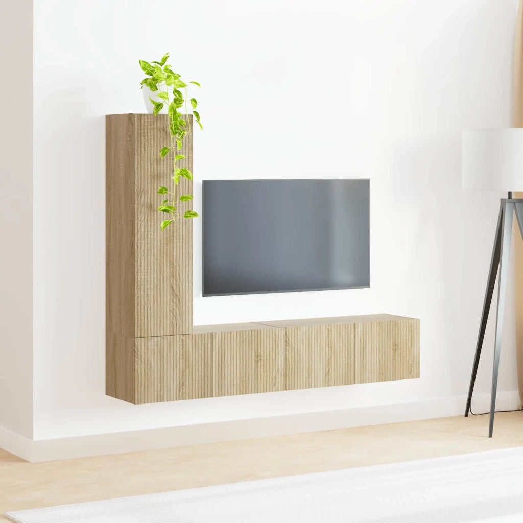 Set mobile TV 3 pcs Rovere Sonoma Legno multistrato 3408990