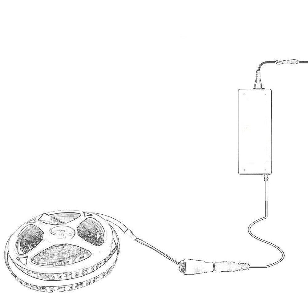 Trade Shop - Striscia Led 2835 Strip Bobina 10 Metri 24volt 100 Watt Adesivo 2835-24v-10m-120 -