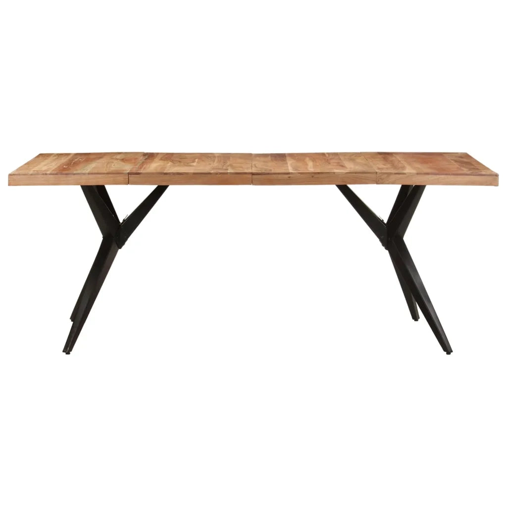 Tavolo da Pranzo 200x90x76 cm Legno Massello di Acacia 323571