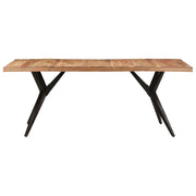 Tavolo da Pranzo 200x90x76 cm Legno Massello di Acacia 323571