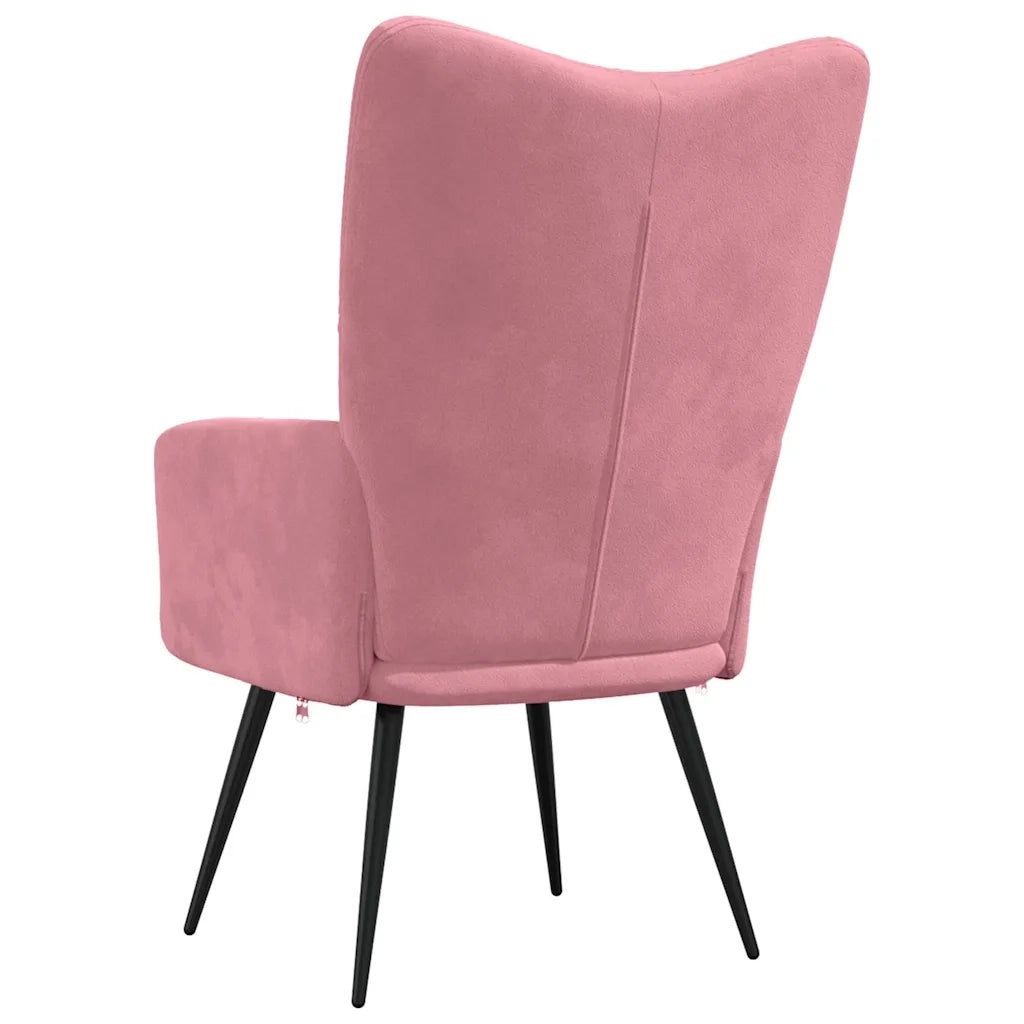 Poltrona Relax Rosa in Velluto cod mxl 47514