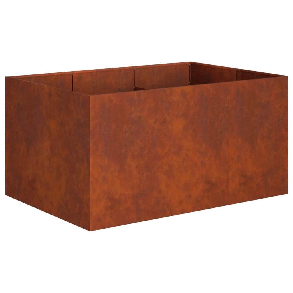 Vaso da giardino Ruggine 120 x 80 x 60 cm Acciaio Corten 8005931