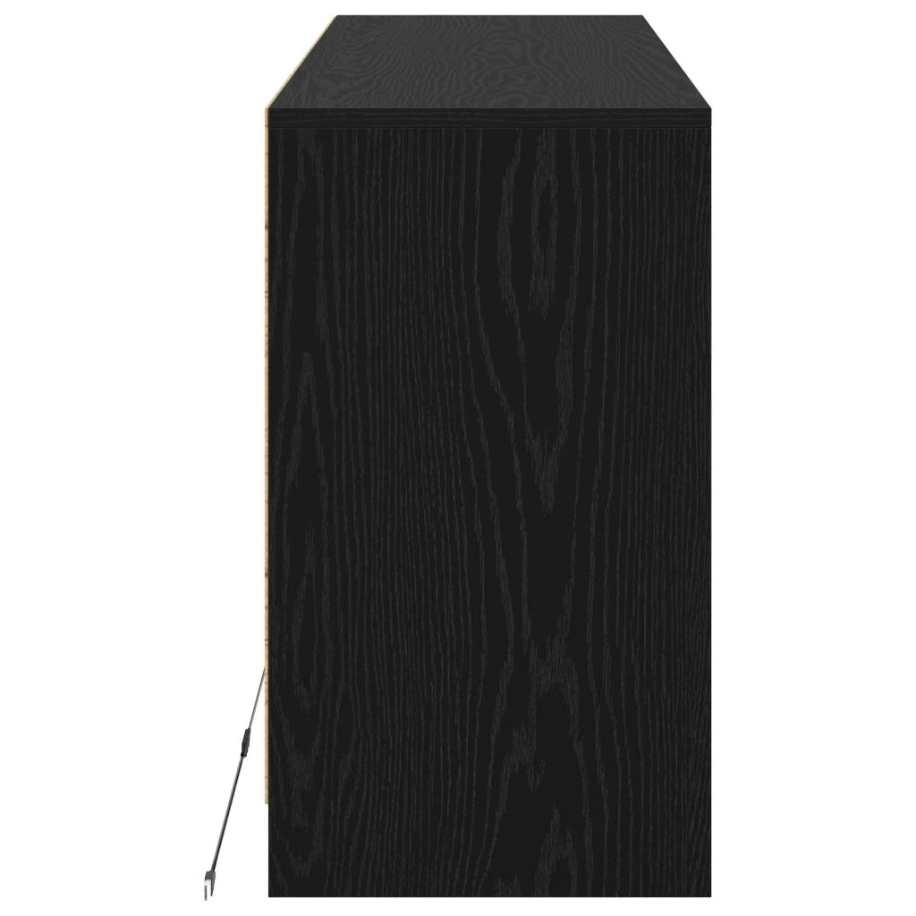 Mobile TV 91 x 34 x 61 cm Rovere Nero Legno ingegnerizzato 8010330