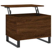 Tavolino salotto | Tavolino da caff¨¨ | Tavolino da Soggiorno Rovere Marrone 60x44,5x45 cm Legno Multistrato