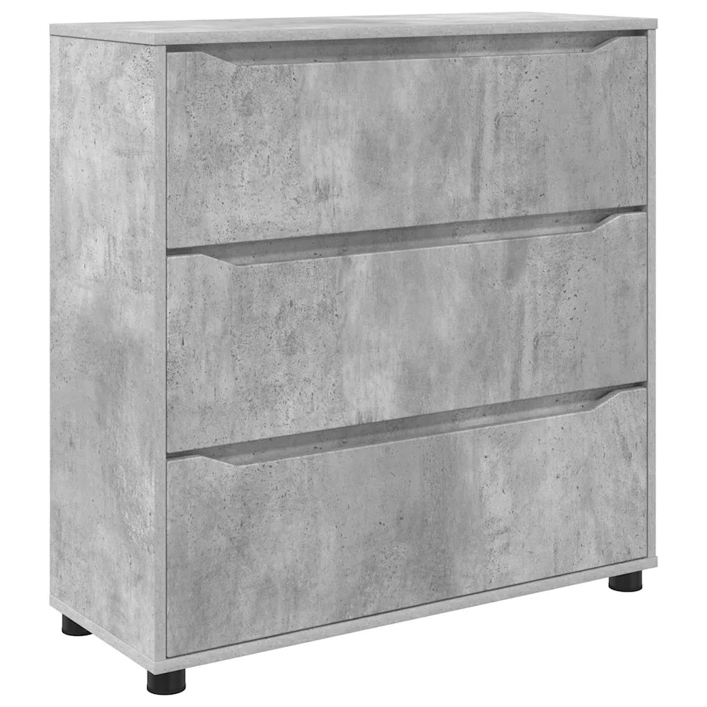Armadio Grigio cemento 80 x 31 x 81 cm Legno multistrato