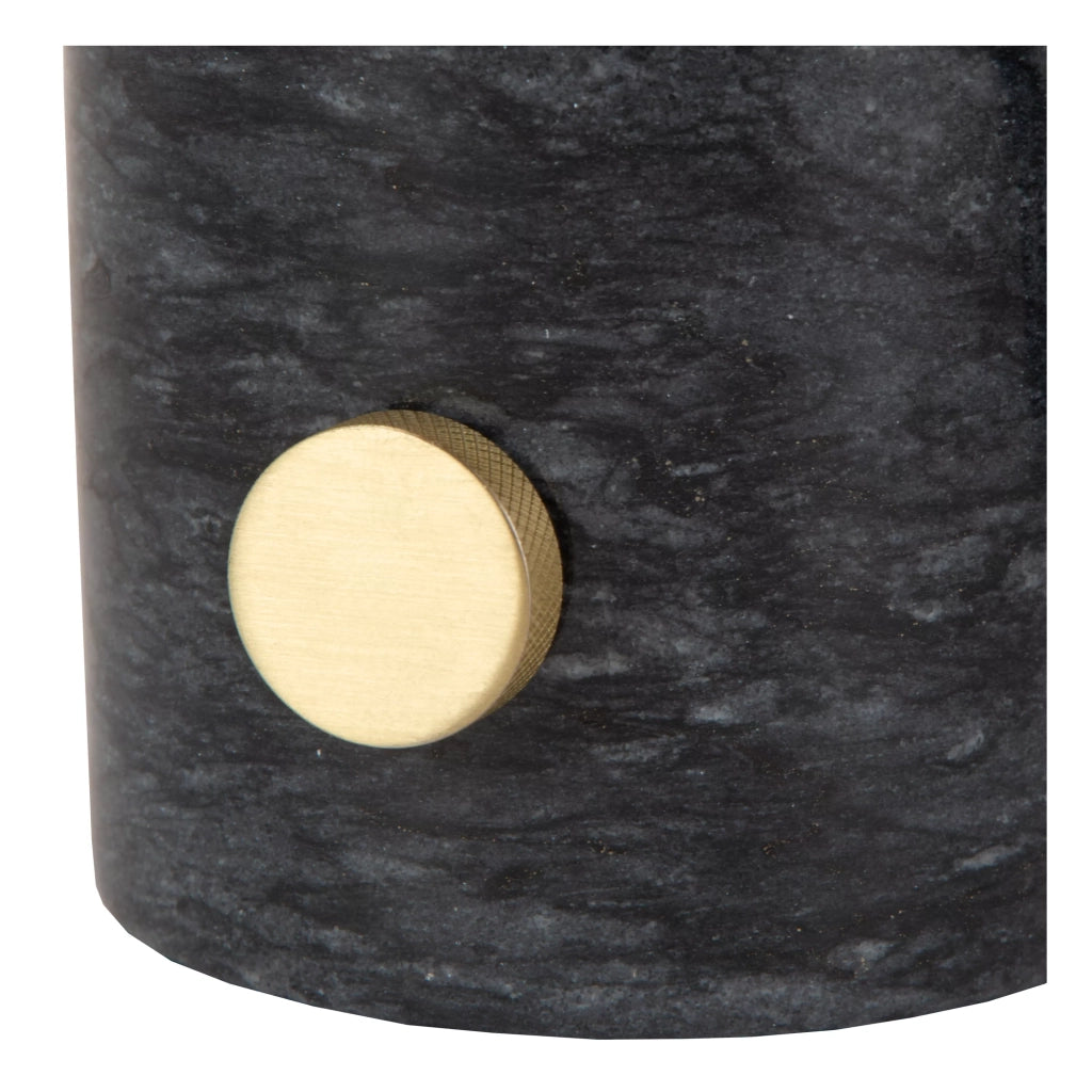 Lampada da tavolo Lucide Charlize marmo nero E27 40W