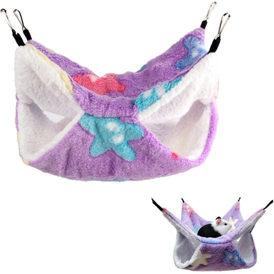 Materassino per Animali Domestici - 2 Strati - 34 x 34 cm - Facile da Installare - Accessorio Decorativo - Materiale Fleece - Materassino per Animali