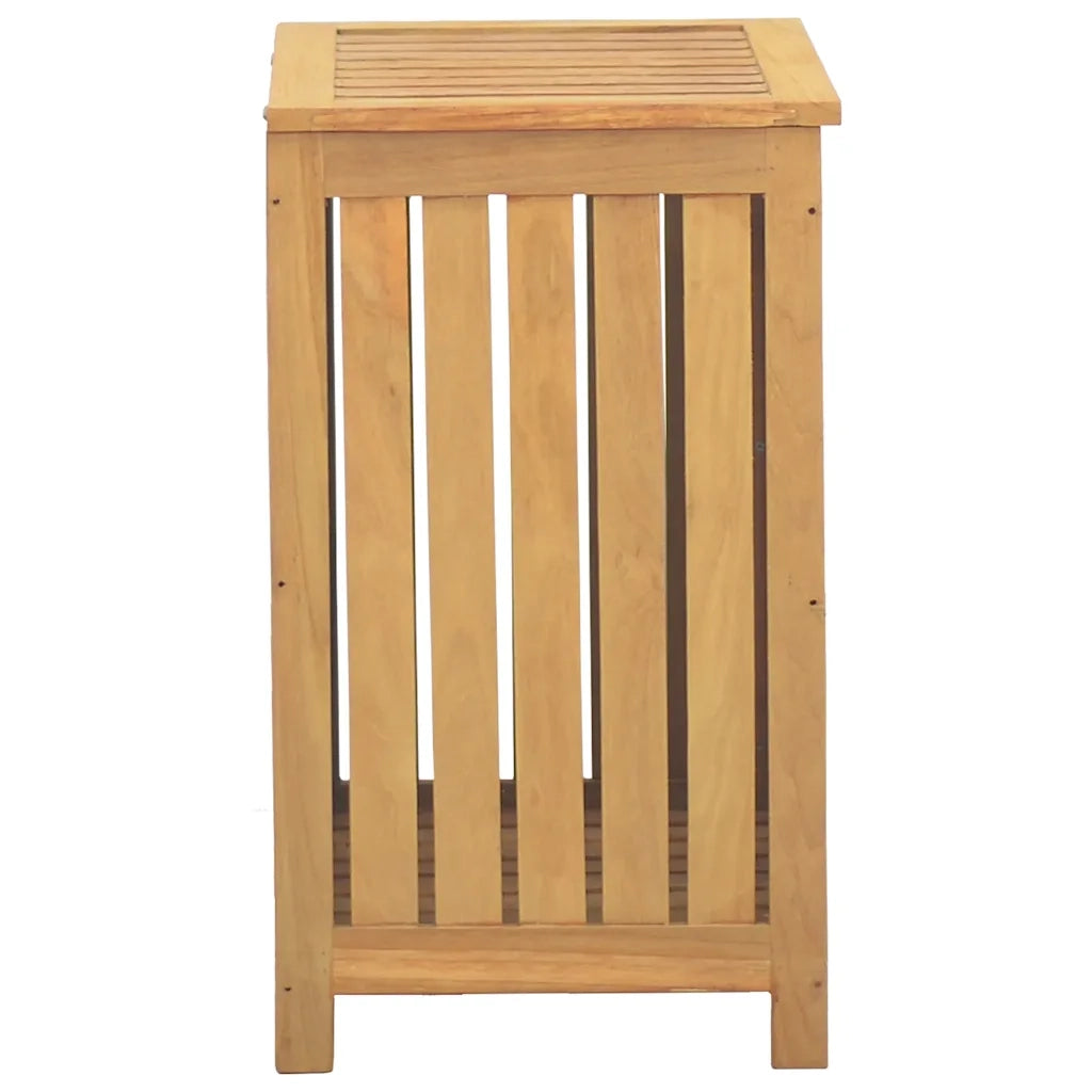 Cesto del Bucato 50x35x60 cm in Legno Massello di Teak 340759