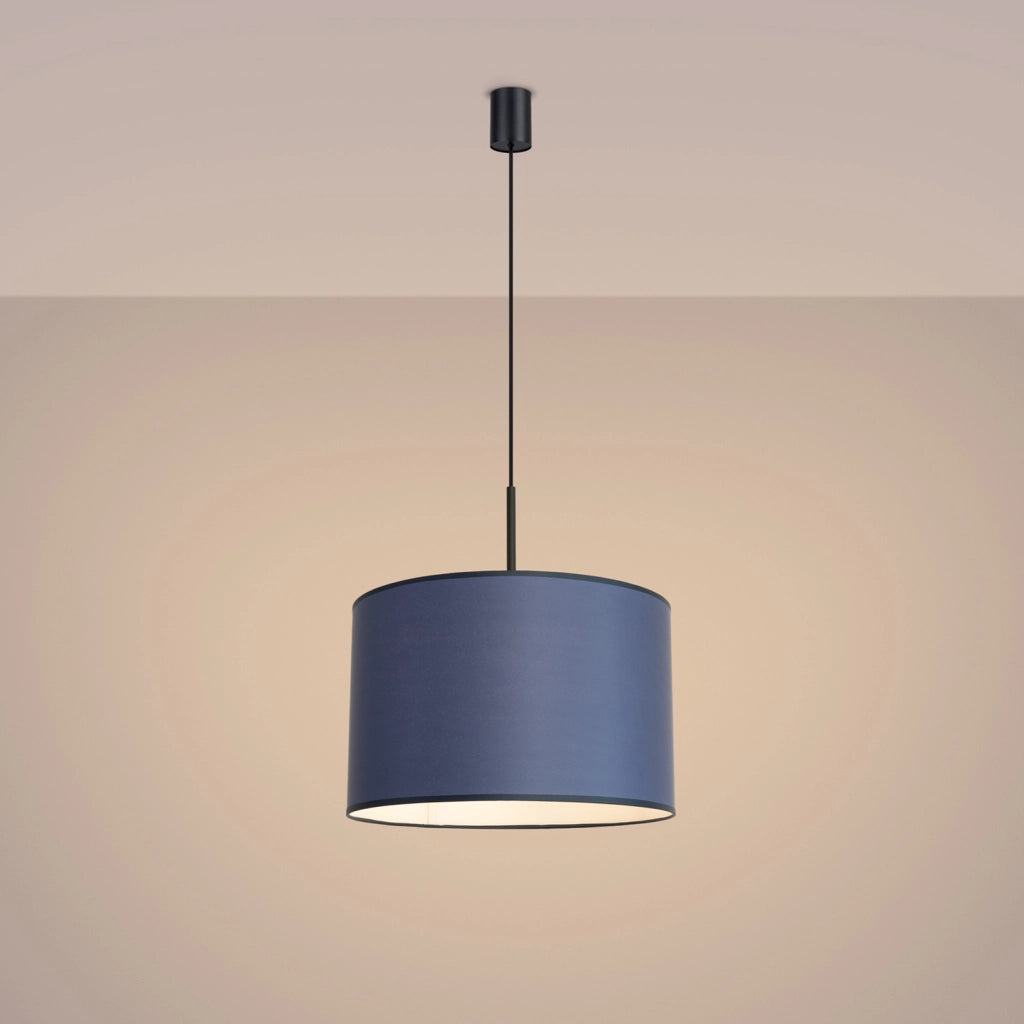 Lampada a sospensione PURELA blu navy/nera E27 PureLume