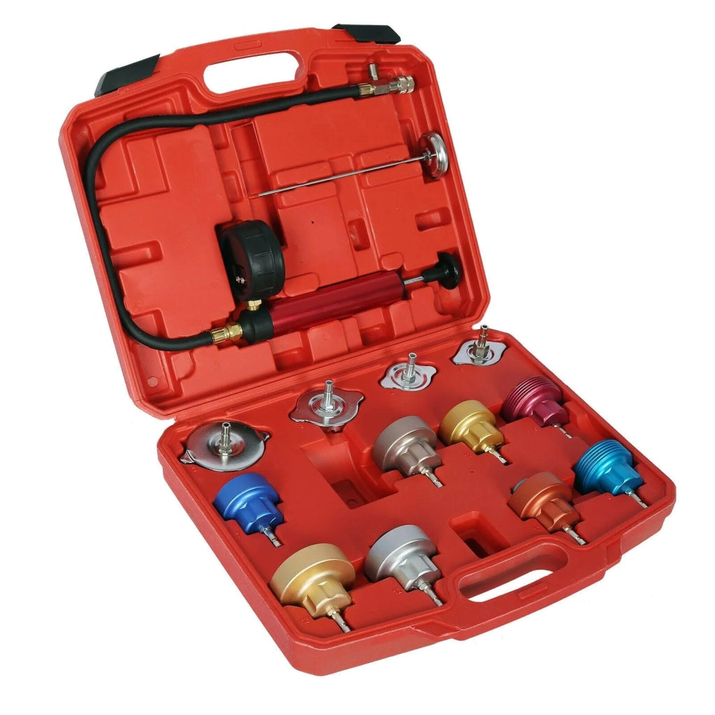 Kit di prova universale per sistema di raffreddamento attrezzi da garage da 14 pezzi 16_0002627