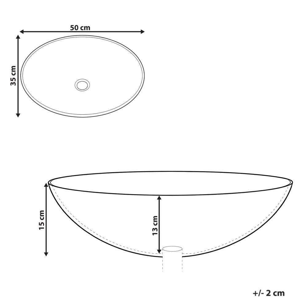 Lavabo da appoggio in superficie solida, ovale, da appoggio, bianco raffinato elegante
