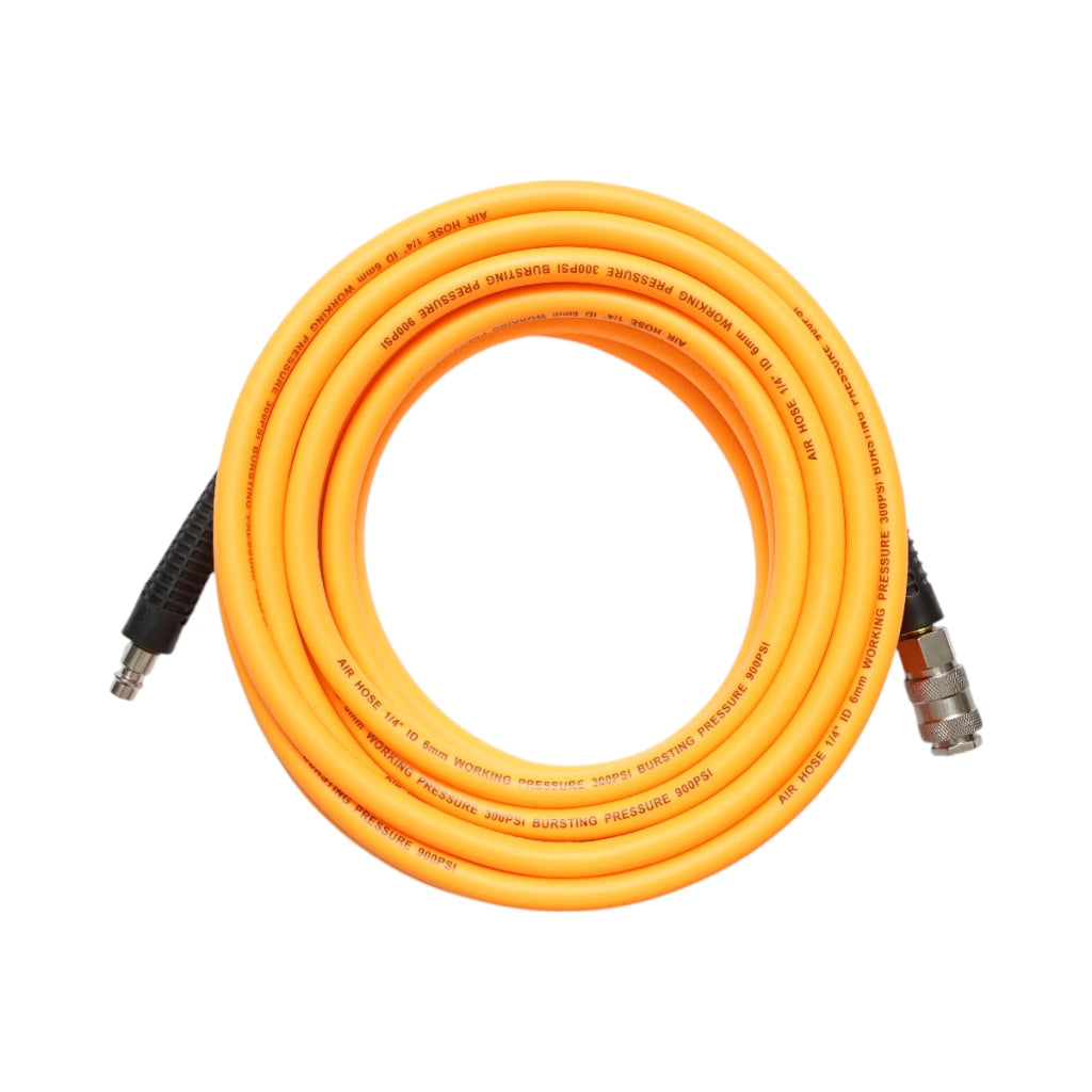 Tubo flessibile professionale per aria compressa in PVC da 7,5 m e attacco rapido universale Breckner Germany