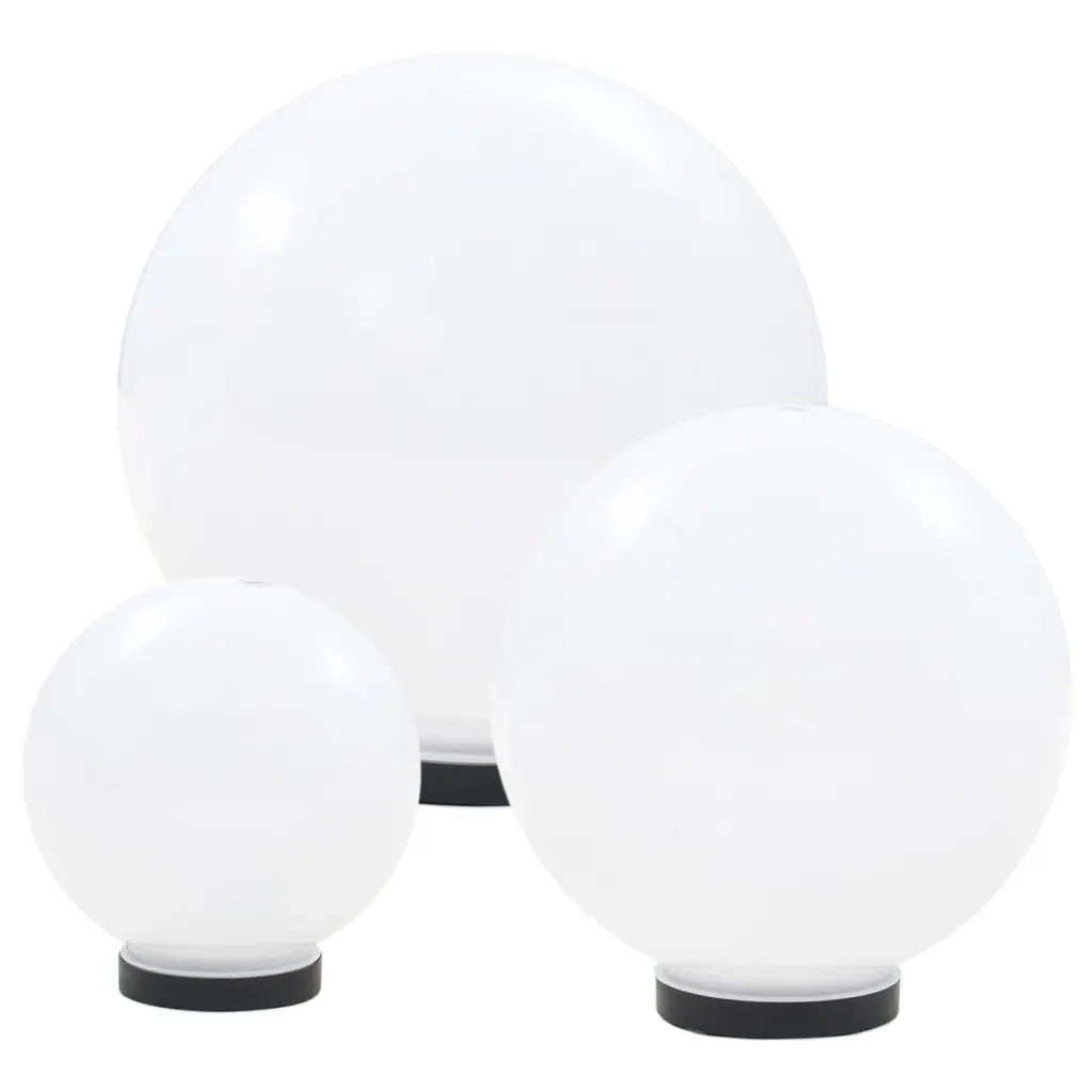 Set Lampade a LED Sferiche 6 pz 20/30/40 cm in PMMA CFW6262385