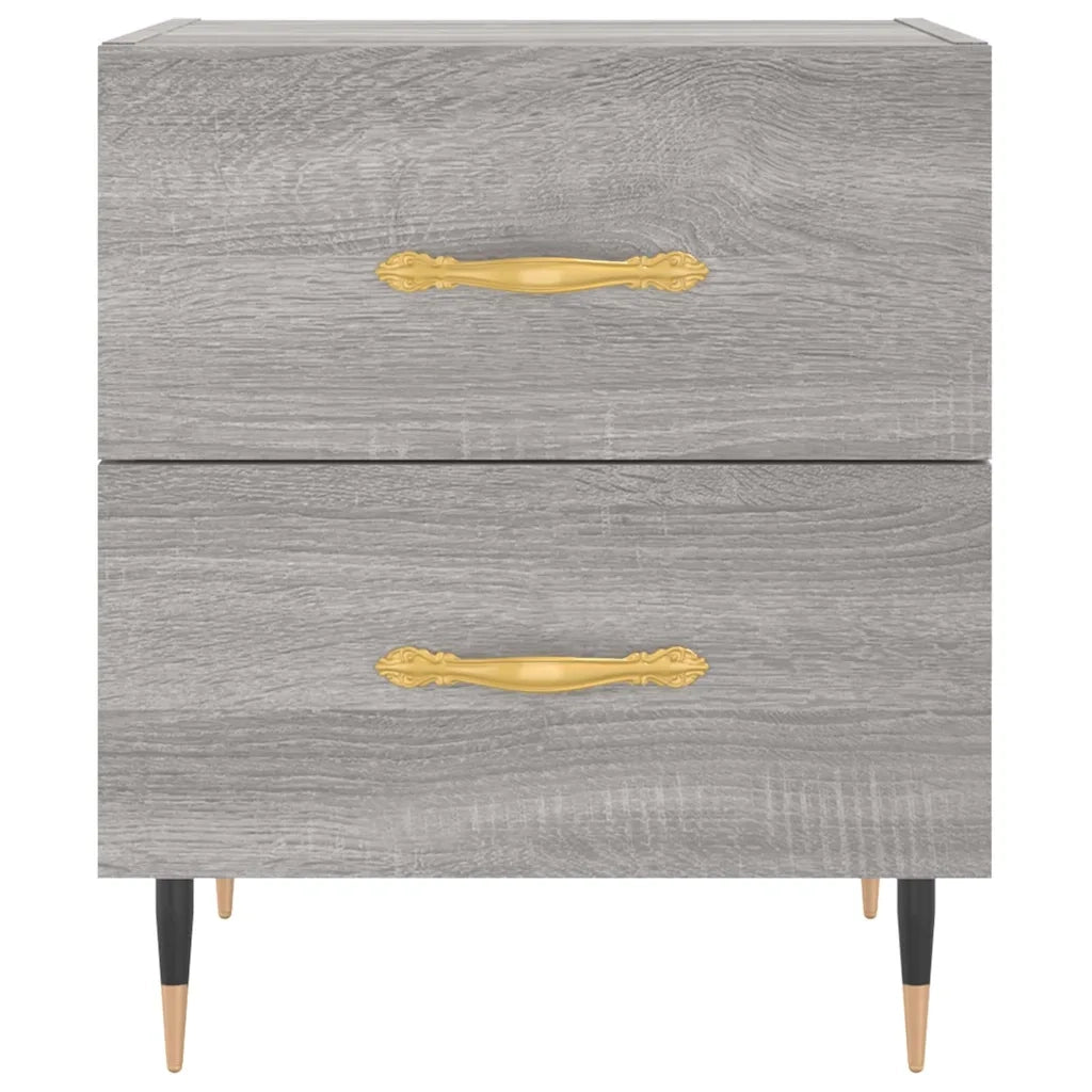 Comodino | Armadio da Notte | Mobiletto da notte Grigio Sonoma 40x35x47,5 cm in Legno Multistrato